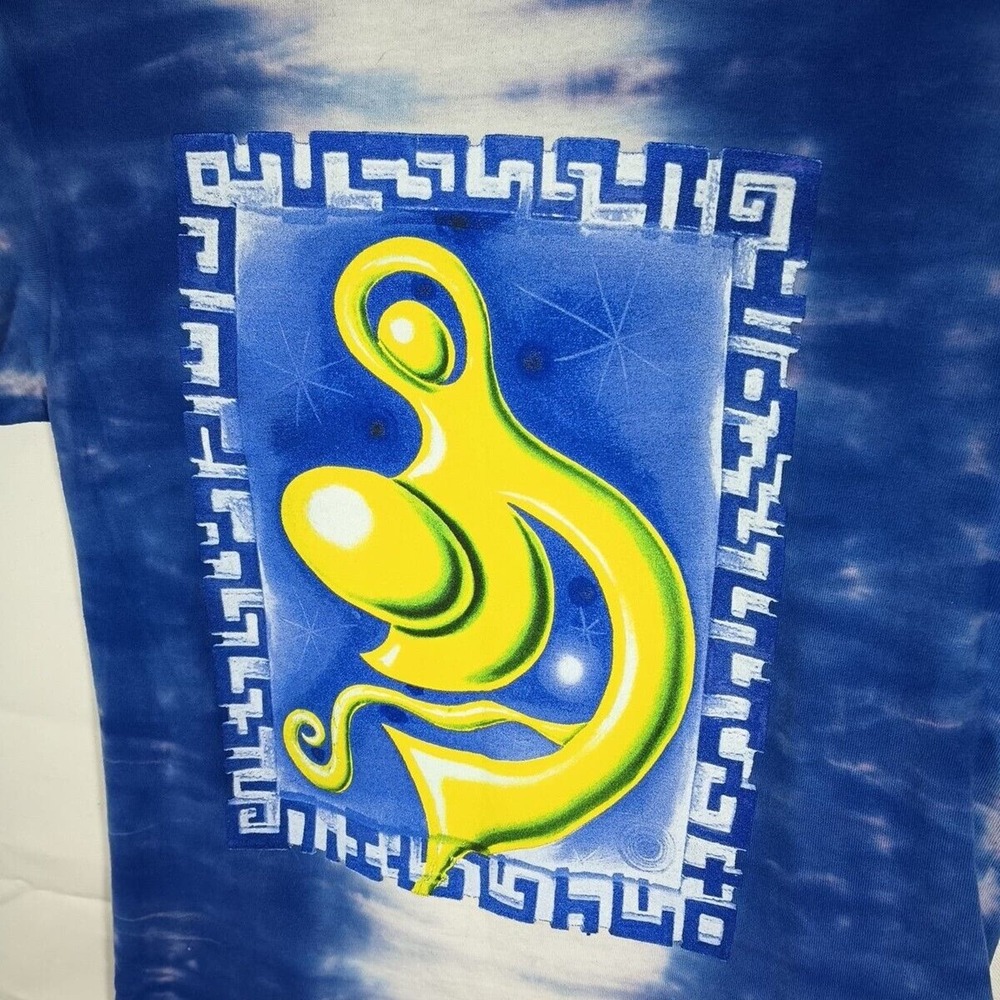 Urban Outfitters T-Shirt Adult Small Tie Dye Artist Kenny Scharf Print - Blue - Picture 2 of 6